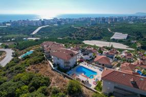 Image of Hillside sea and castle