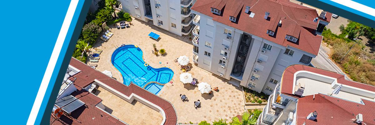 Az alanyai nyaralók medencével pihentető mediterrán életstílust kínálnak Törökországban.